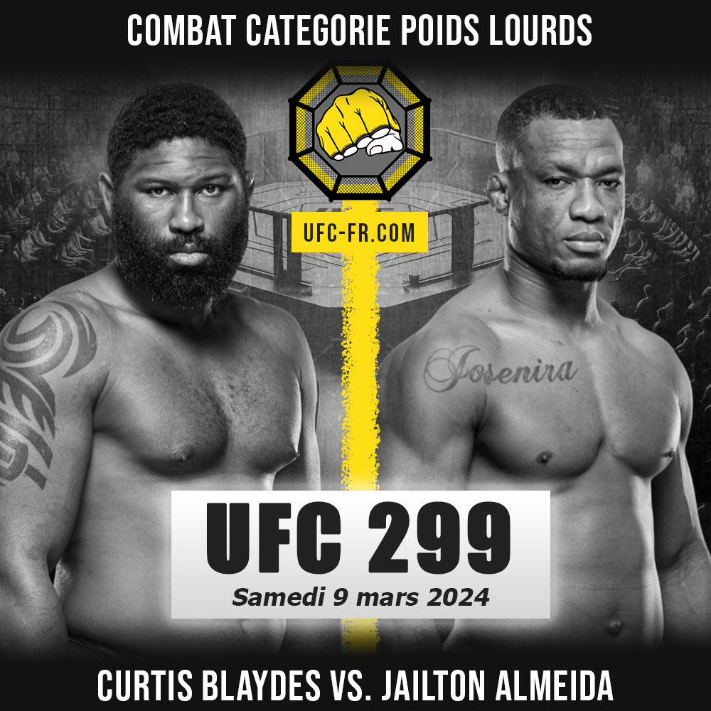 UFC 299 - Curtis Blaydes vs Jailton Almeida