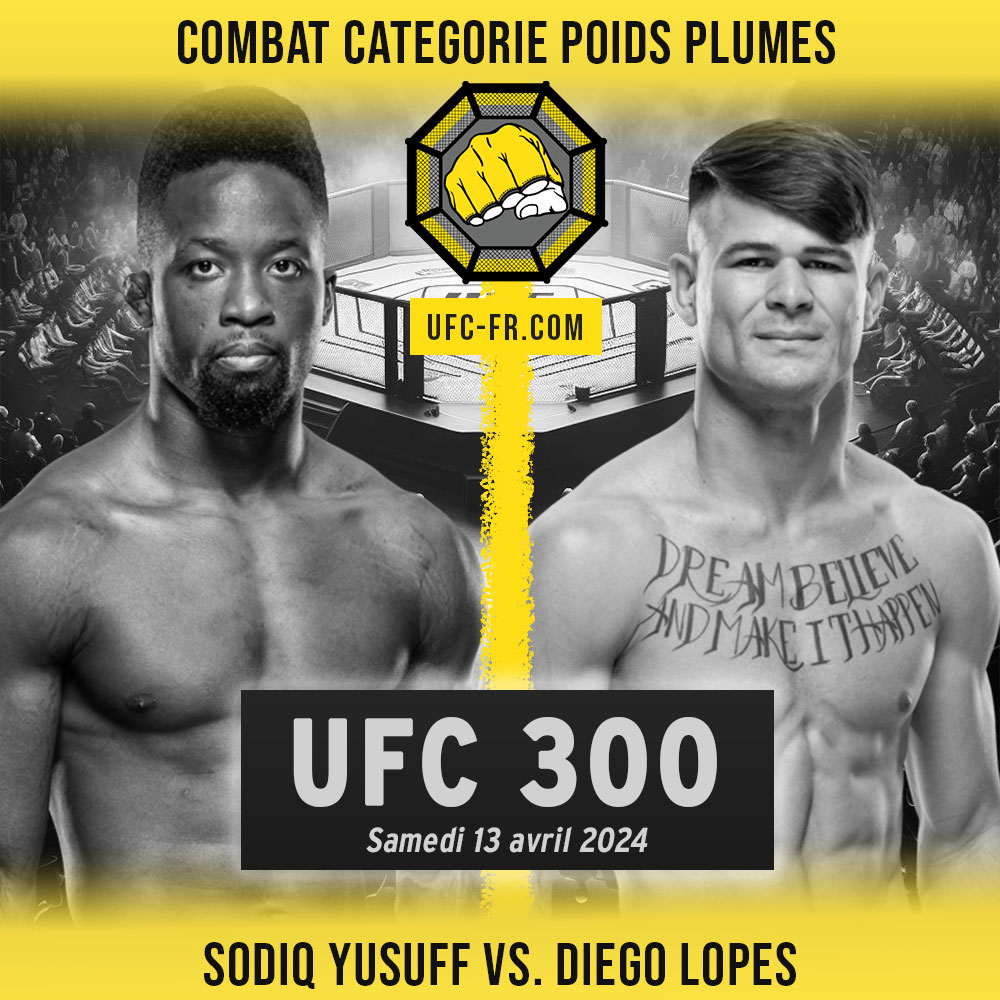 UFC 300 - Sodiq Yusuff vs Diego Lopes