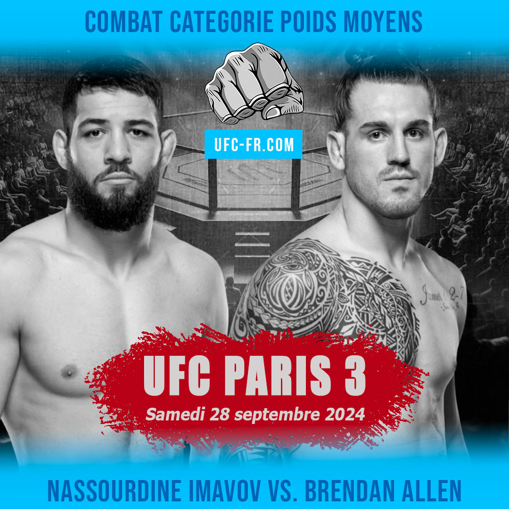 UFC PARIS 3 - Nassourdine Imavov vs Brendan Allen