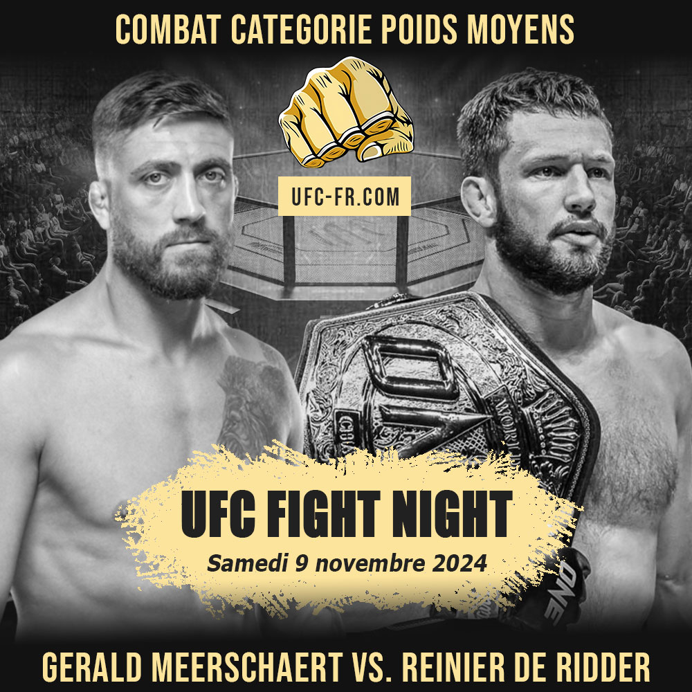 UFC ON ESPN+ 105 - Gerald Meerschaert vs Reinier de Ridder