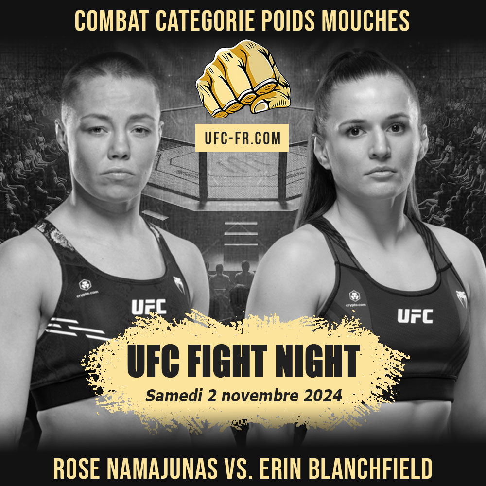 UFC FIGHT NIGHT - Rose Namajunas vs Erin Blanchfield