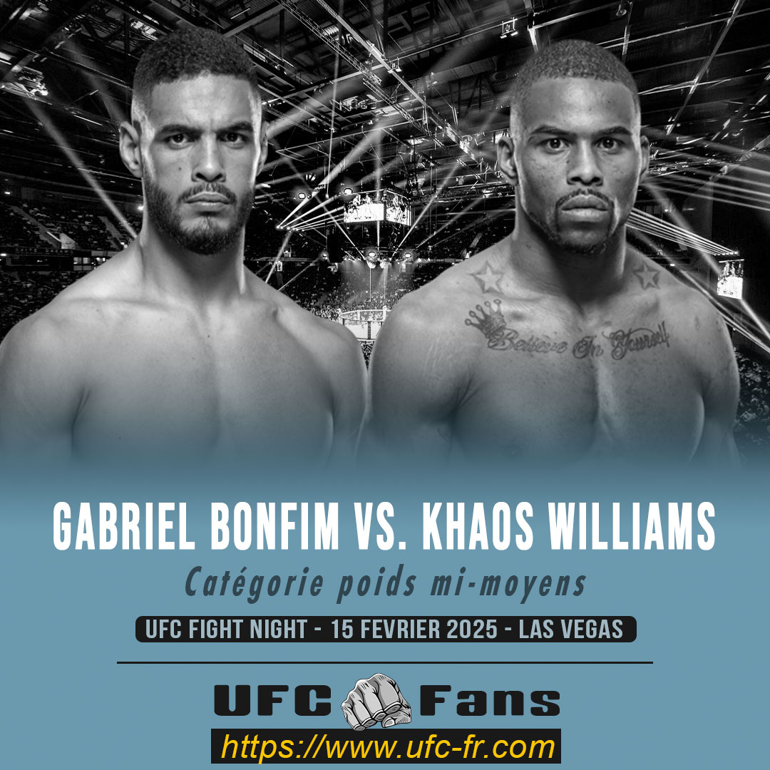 UFC ON ESPN+ 109 - Gabriel Bonfim vs Khaos Williams