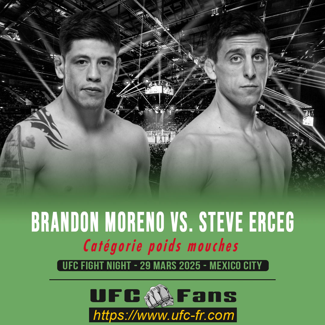 UFC ON ESPN 64 - Brandon Moreno vs Steve Erceg