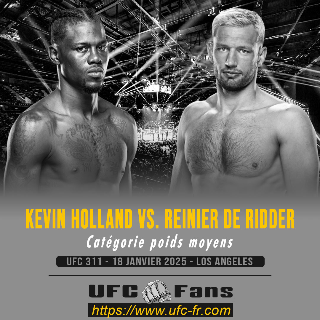 UFC 311 - Kevin Holland vs Reinier de Ridder