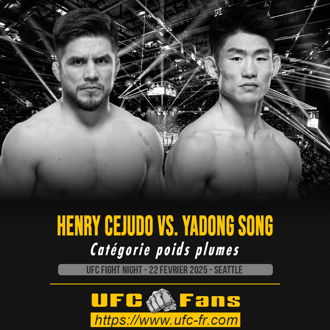 UFC FIGHT NIGHT - Henry Cejudo vs Yadong Song