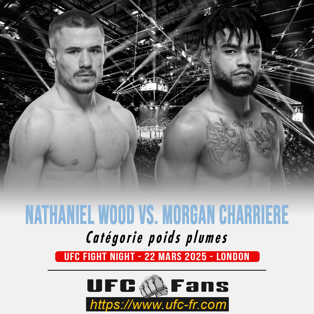 UFC FIGHT NIGHT - Nathaniel Wood vs Morgan Charriere