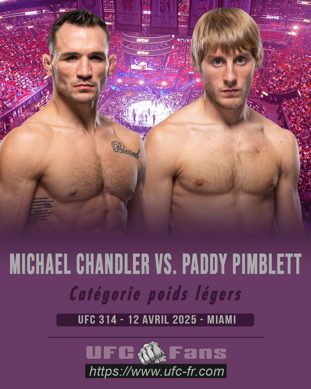 UFC 314 - Michael Chandler vs Paddy Pimblett