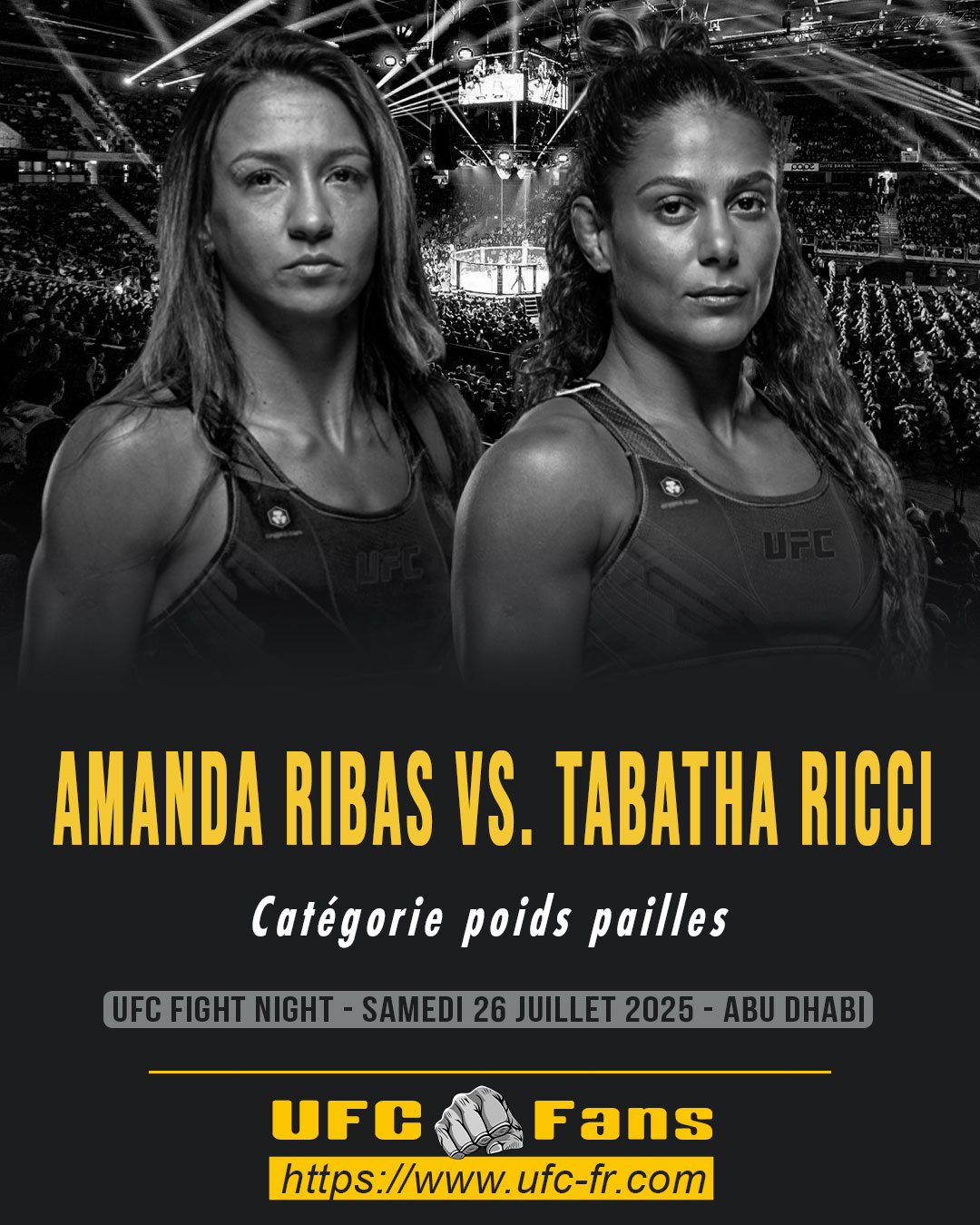 UFC ON ABC 9 - Amanda Ribas vs Tabatha Ricci
