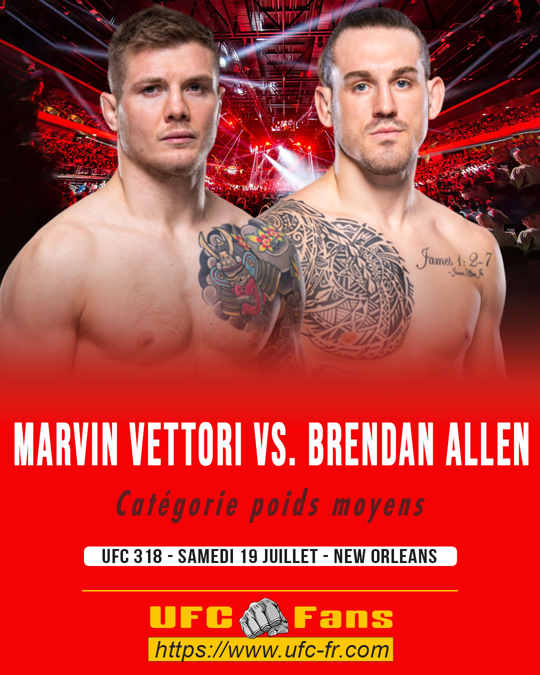 UFC 318 - Marvin Vettori vs Brendan Allen UFC 318 - Marvin Vettori vs Brendan Allen