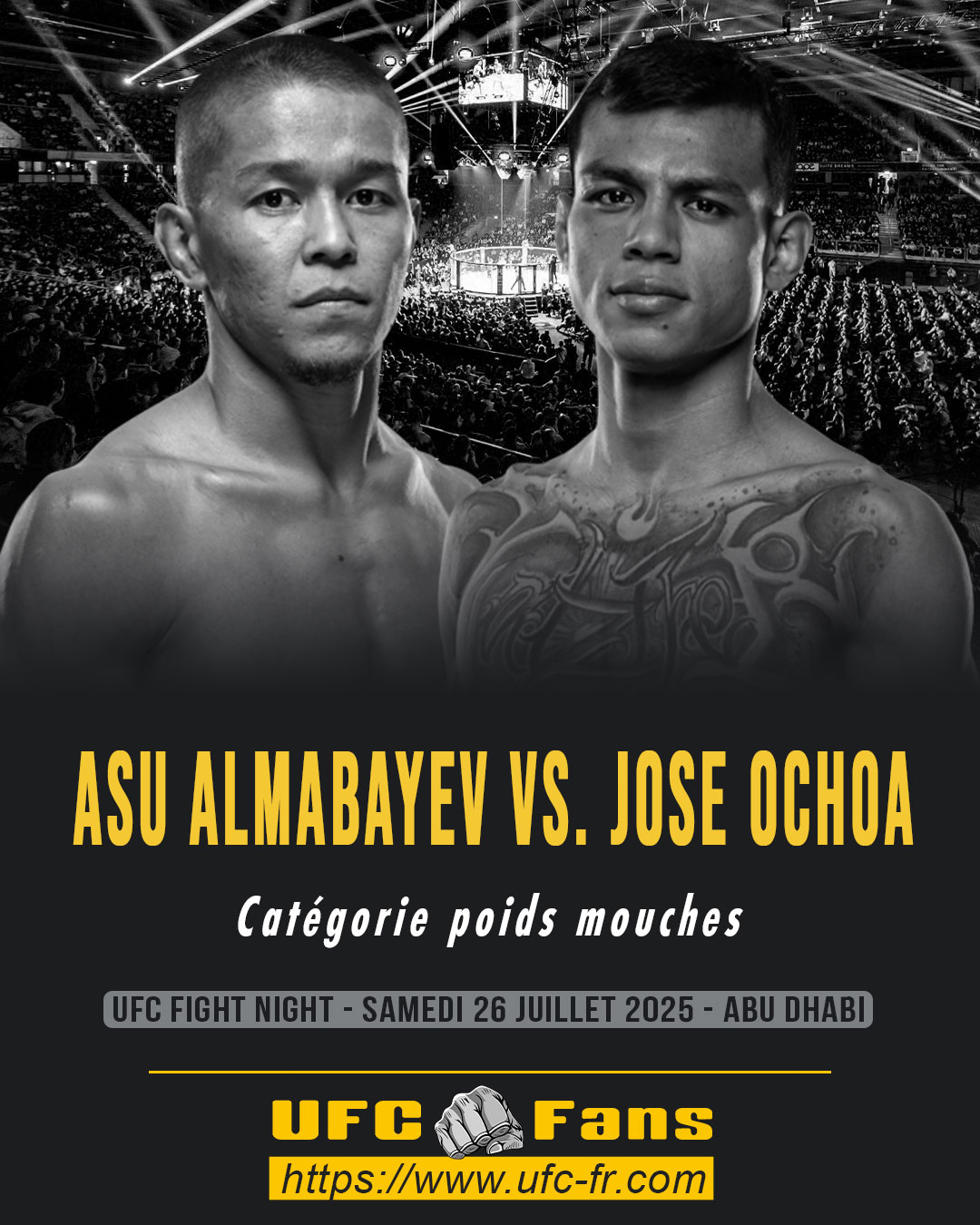 UFC ON ABC 9 - Asu Almabayev vs Jose Ochoa UFC ON ABC 9 - Asu Almabayev vs Jose Ochoa
