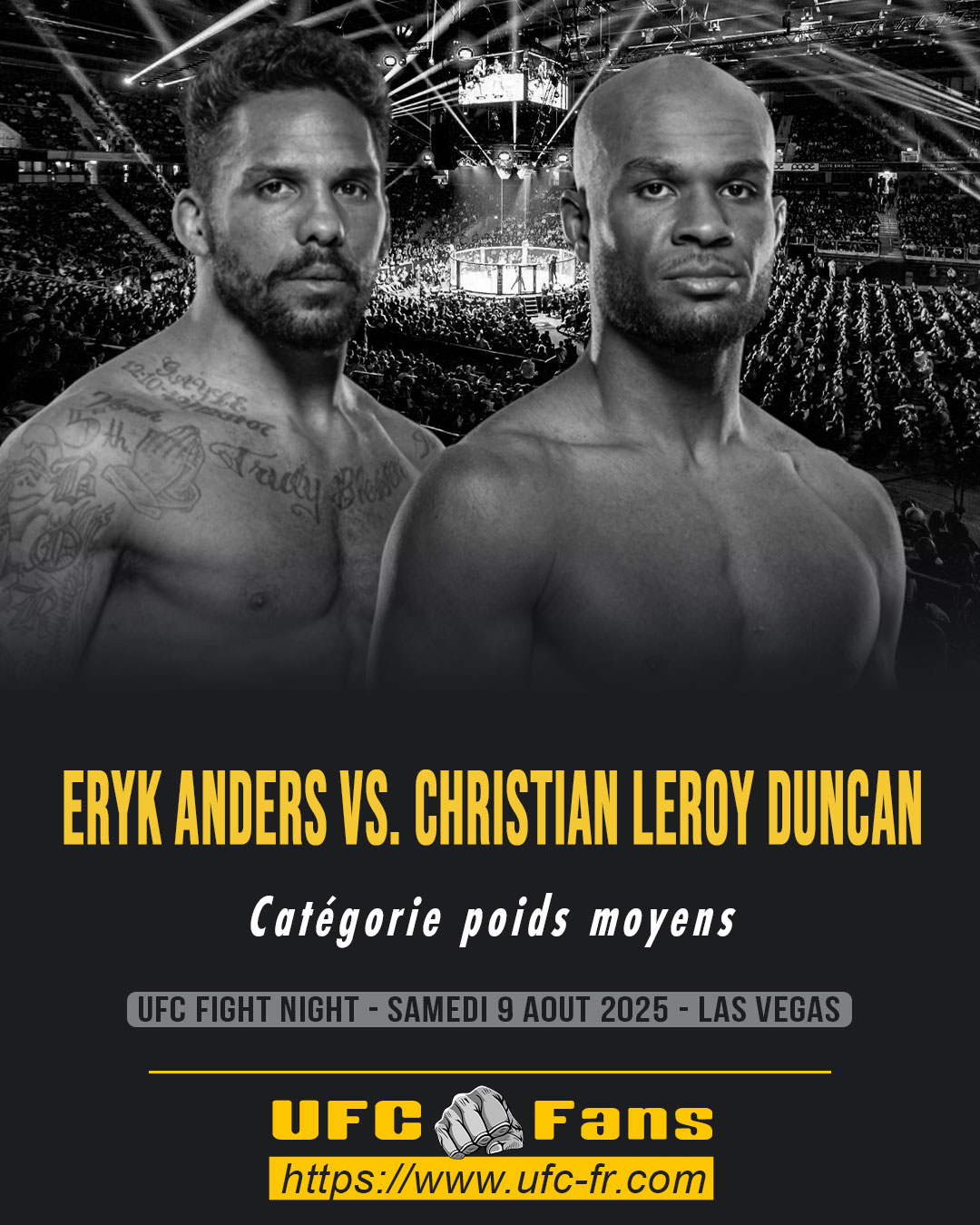 UFC ON ESPN 72 - Eryk Anders vs Christian Leroy Duncan UFC ON ESPN 72 - Eryk Anders vs Christian Leroy Duncan
