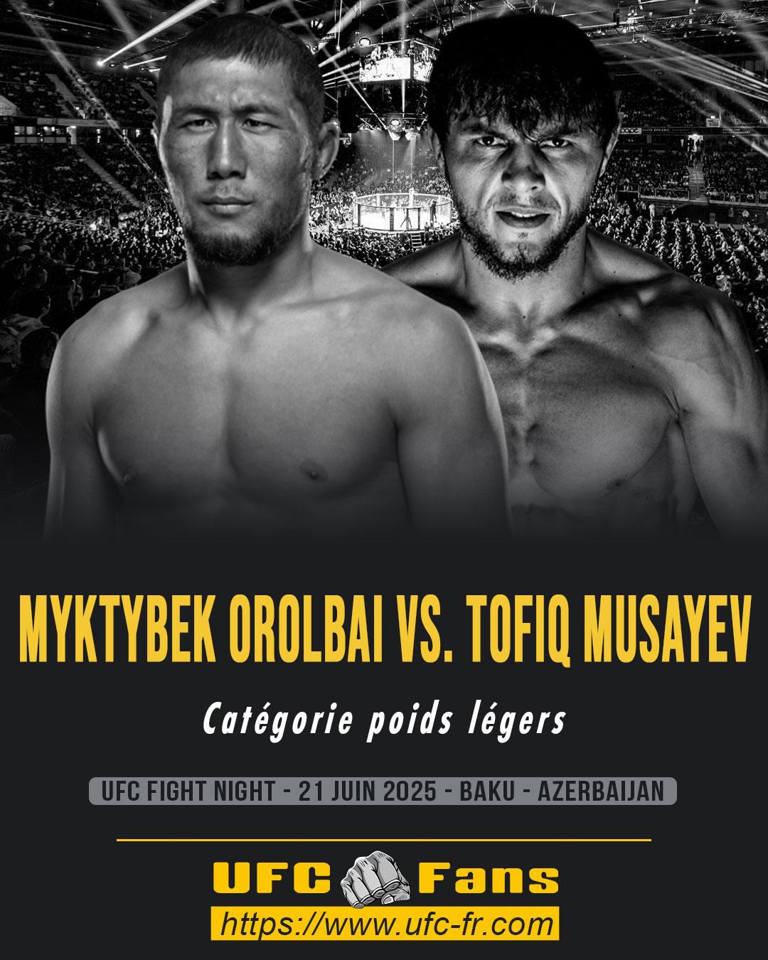 UFC ON ABC 8 - Myktybek Orolbai vs Tofiq Musayev UFC ON ABC 8 - Myktybek Orolbai vs Tofiq Musayev