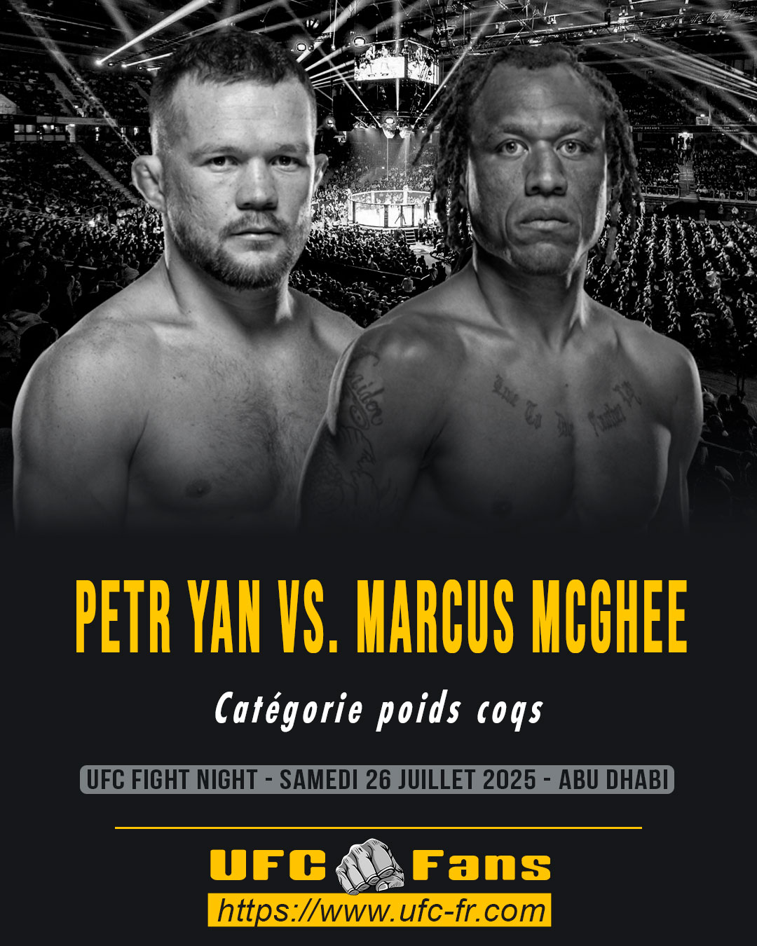 UFC ON ABC 9 - Petr Yan vs Marcus McGhee UFC ON ABC 9 - Petr Yan vs Marcus McGhee