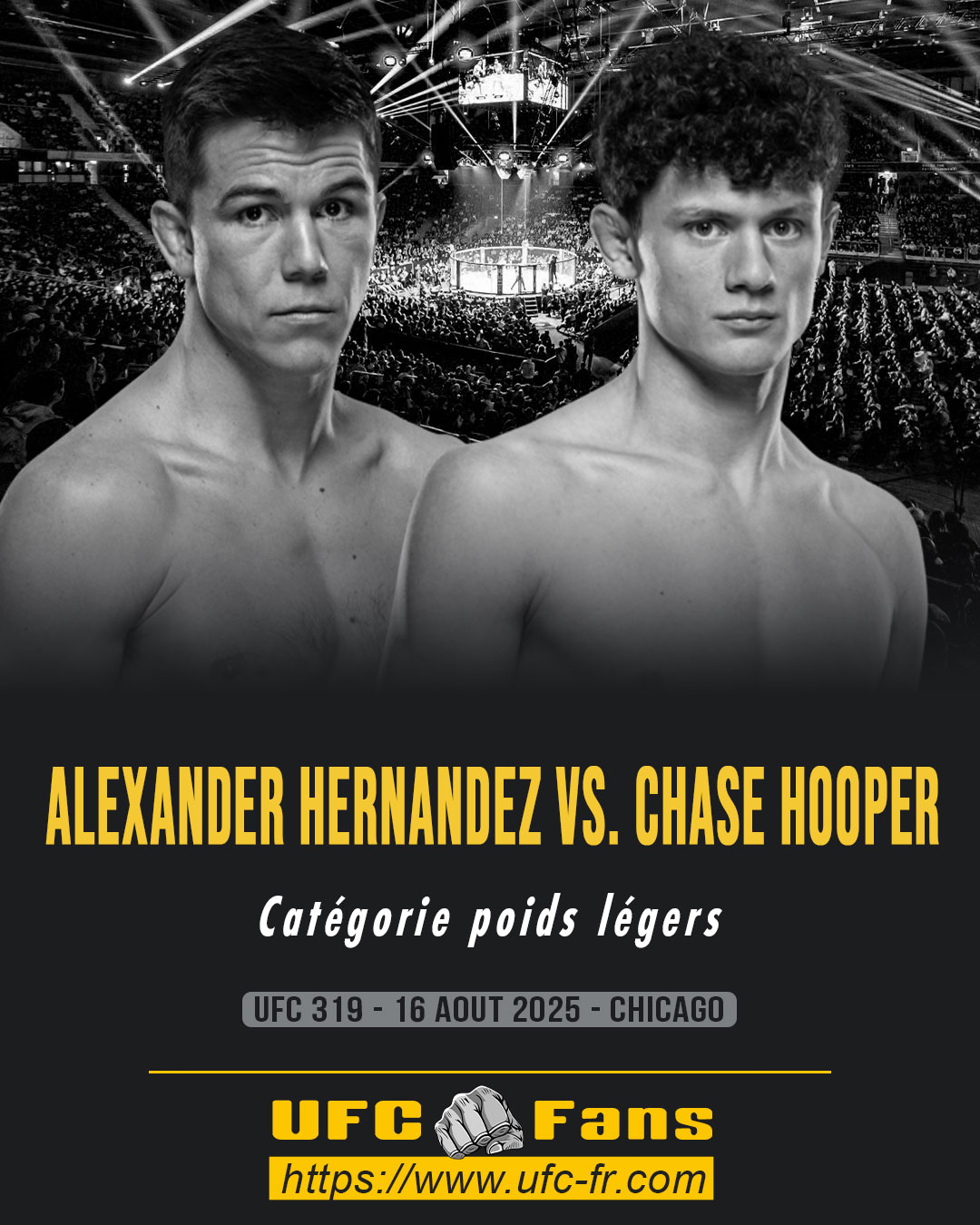 UFC 319 - Alexander Hernandez vs Chase Hooper UFC 319 - Alexander Hernandez vs Chase Hooper