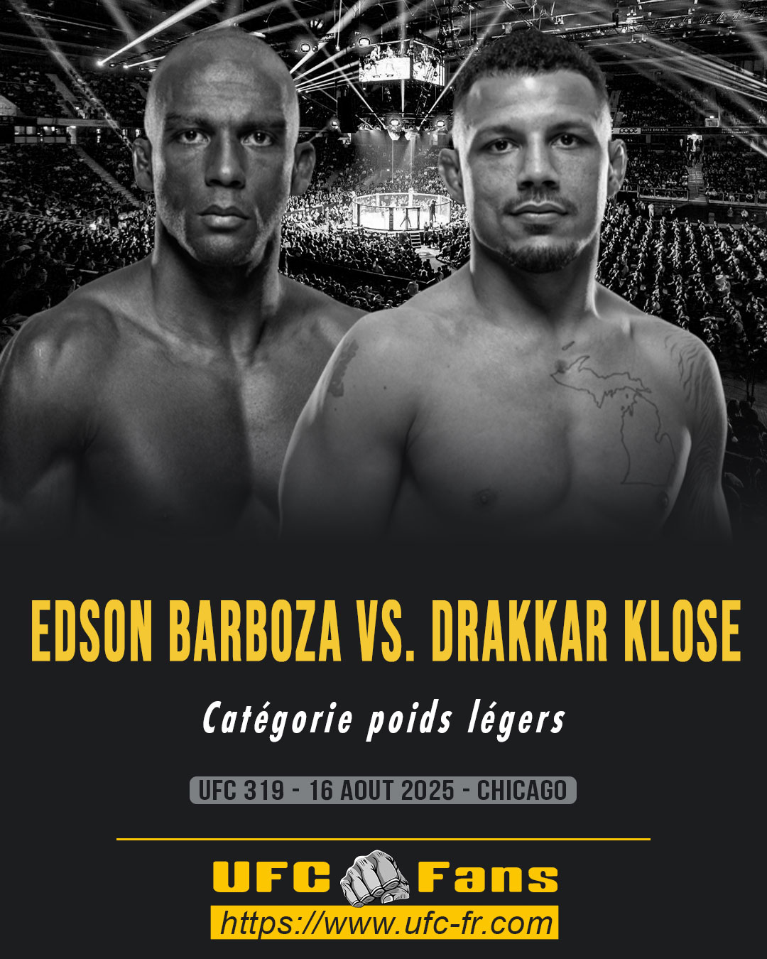 UFC 319 - Edson Barboza vs Drakkar Klose UFC 319 - Edson Barboza vs Drakkar Klose