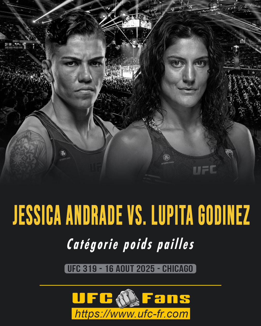 UFC 319 - Jessica Andrade vs Lupita Godinez UFC 319 - Jessica Andrade vs Lupita Godinez