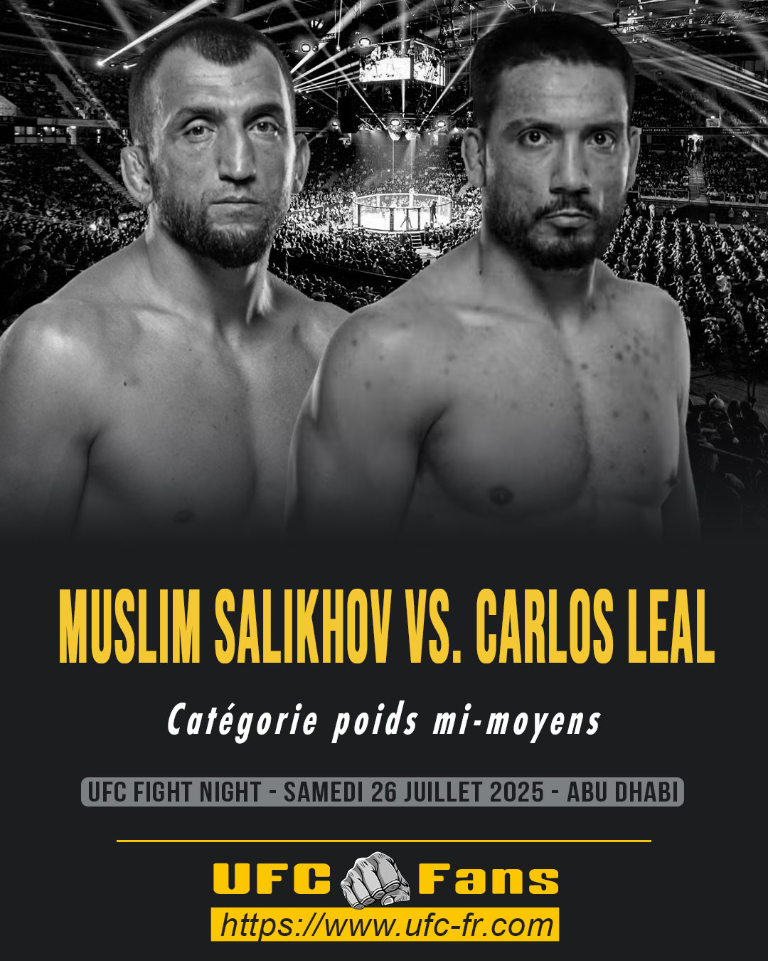 UFC ON ABC 9 - Muslim Salikhov vs Carlos Leal UFC ON ABC 9 - Muslim Salikhov vs Carlos Leal