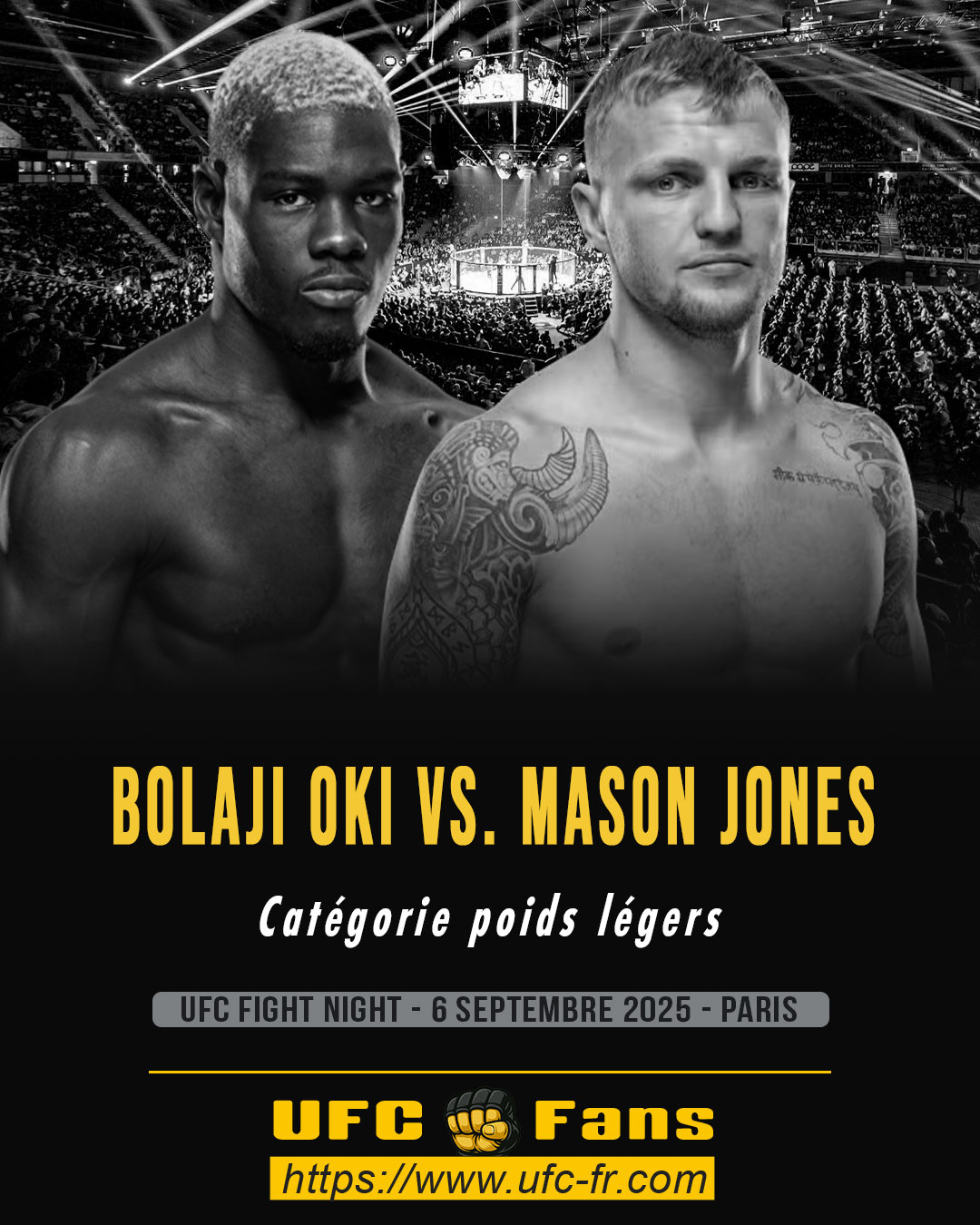 UFC ON ESPN+ 116 - Bolaji Oki vs Mason Jones UFC ON ESPN+ 116 - Bolaji Oki vs Mason Jones