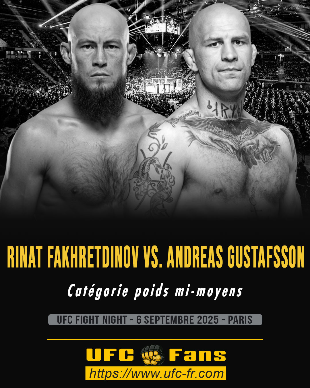 UFC ON ESPN+ 116 - Rinat Fakhretdinov vs Andreas Gustafsson UFC ON ESPN+ 116 - Rinat Fakhretdinov vs Andreas Gustafsson