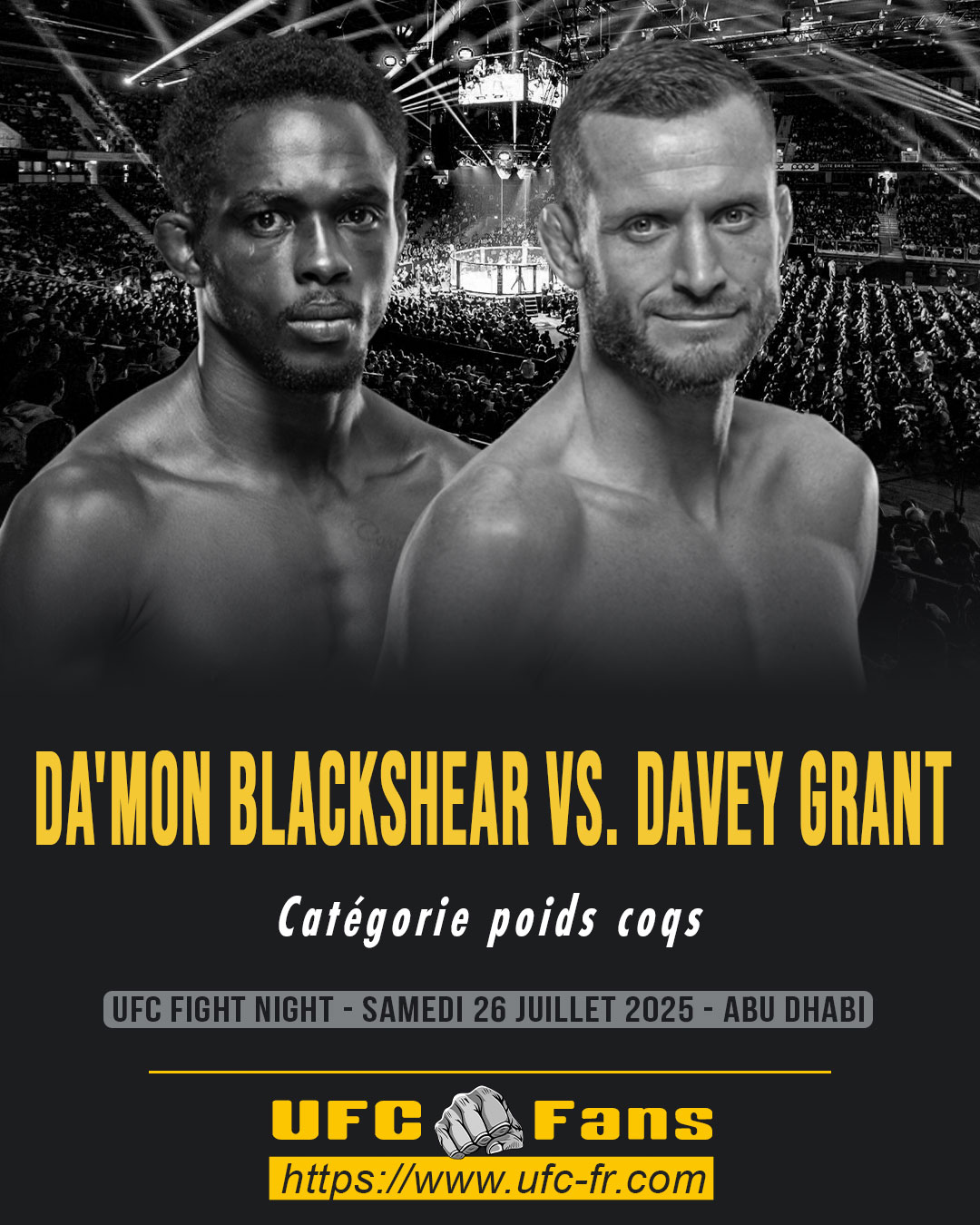 UFC ON ABC 9 - Da'Mon Blackshear vs Davey Grant UFC ON ABC 9 - Da'Mon Blackshear vs Davey Grant