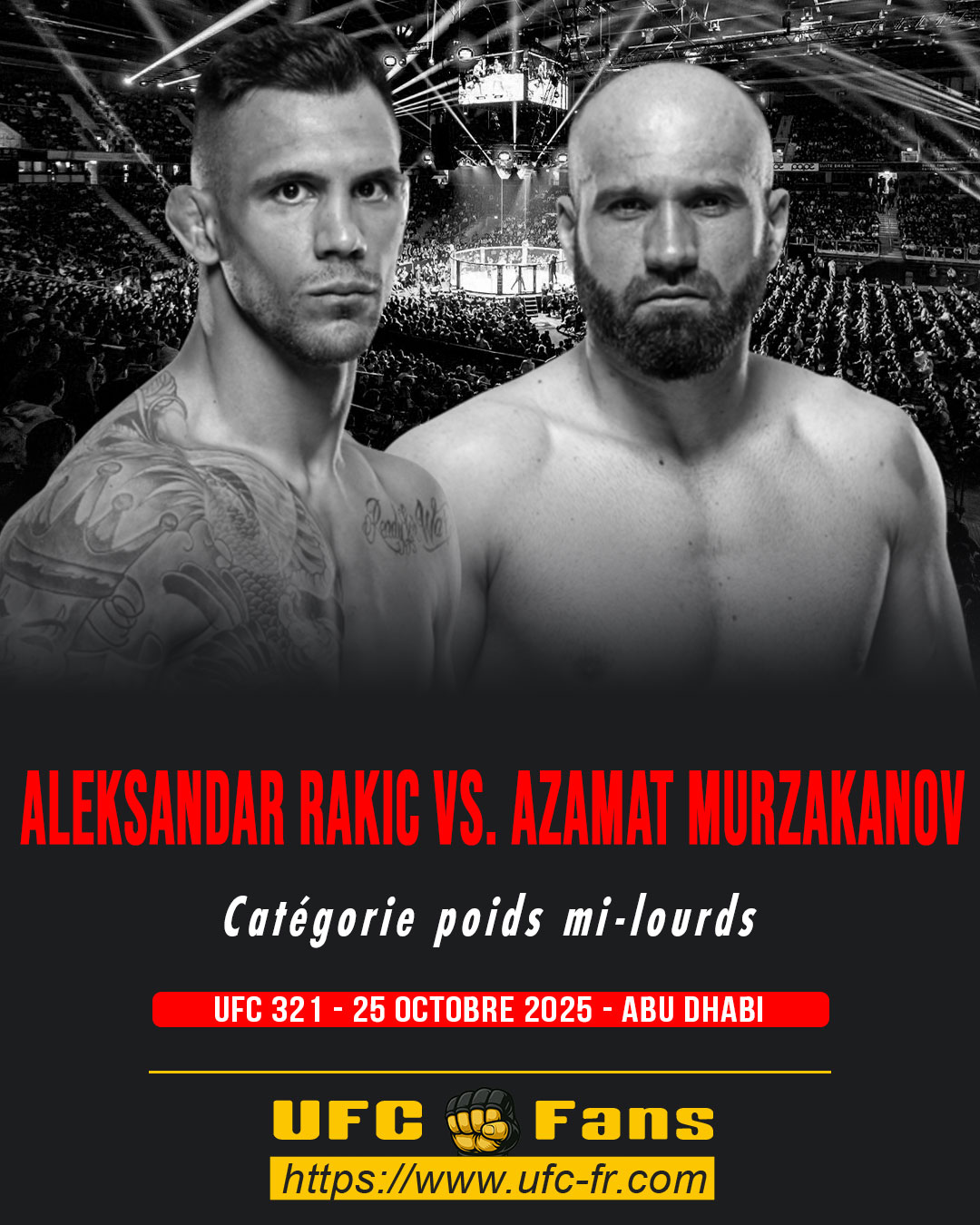 UFC 321 - Aleksandar Rakic vs Azamat Murzakanov UFC 321 - Aleksandar Rakic vs Azamat Murzakanov