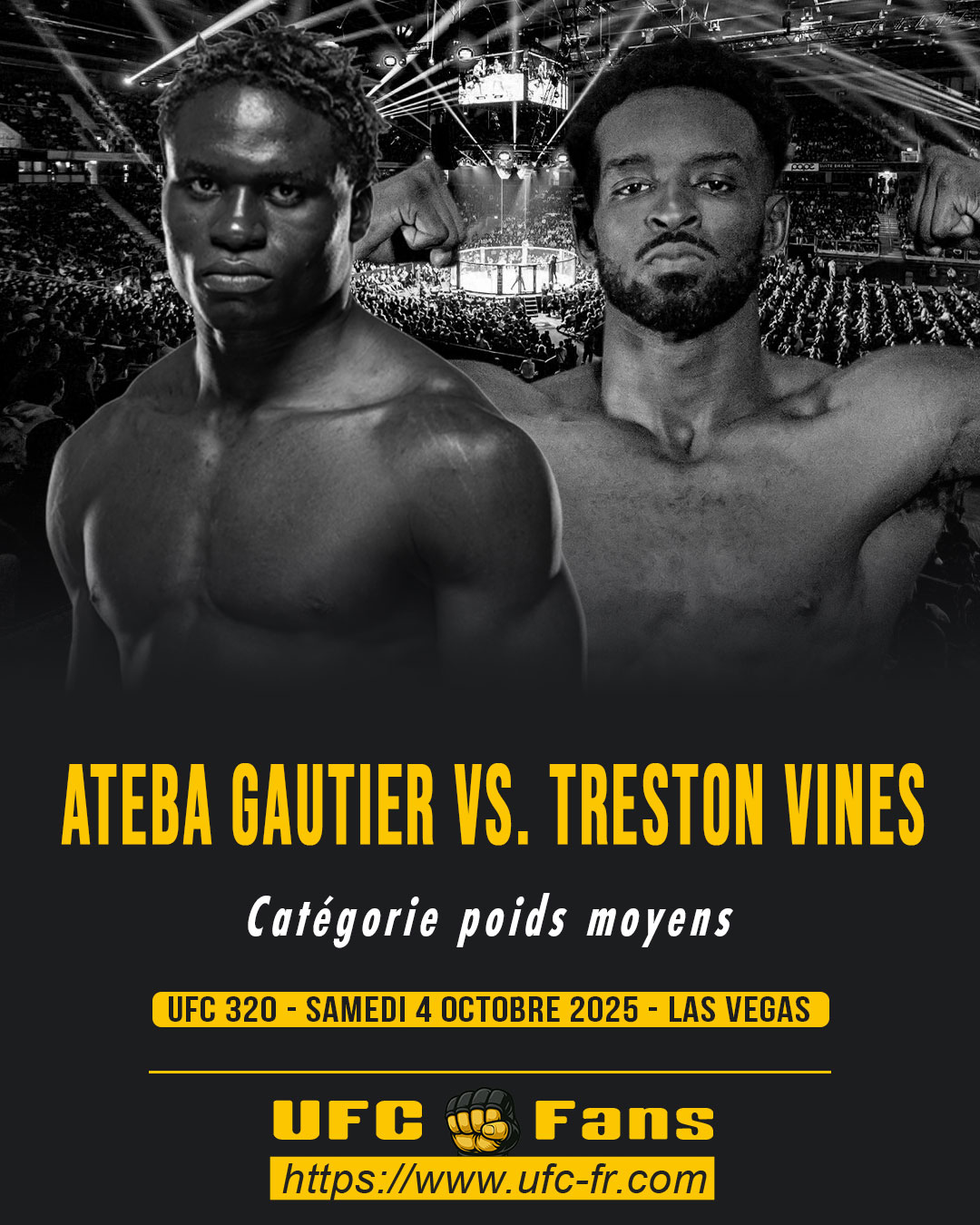 UFC 320 - Ateba Gautier vs Treston Vines UFC 320 - Ateba Gautier vs Treston Vines