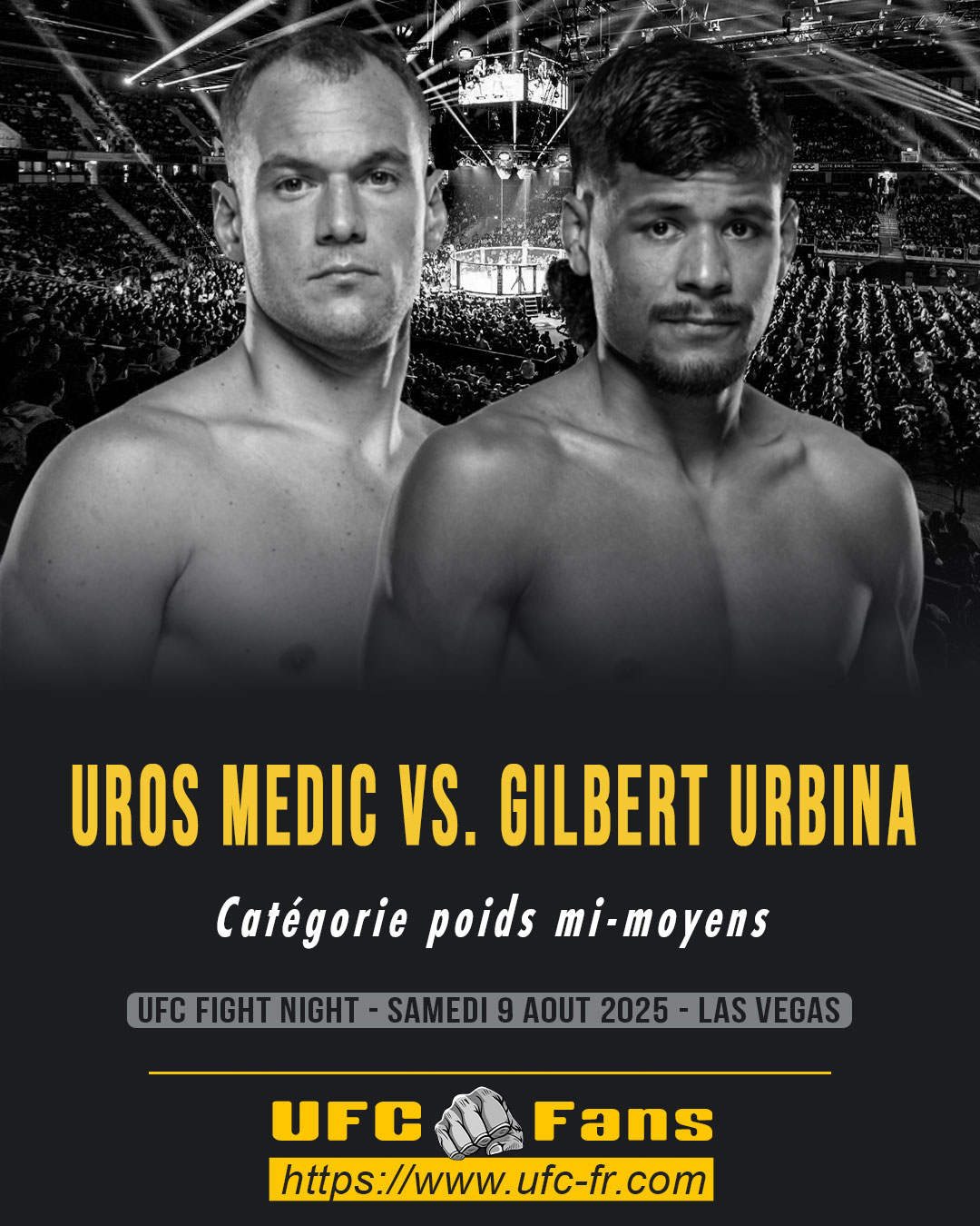 UFC ON ESPN 72 - Uros Medic vs Gilbert Urbina UFC ON ESPN 72 - Uros Medic vs Gilbert Urbina