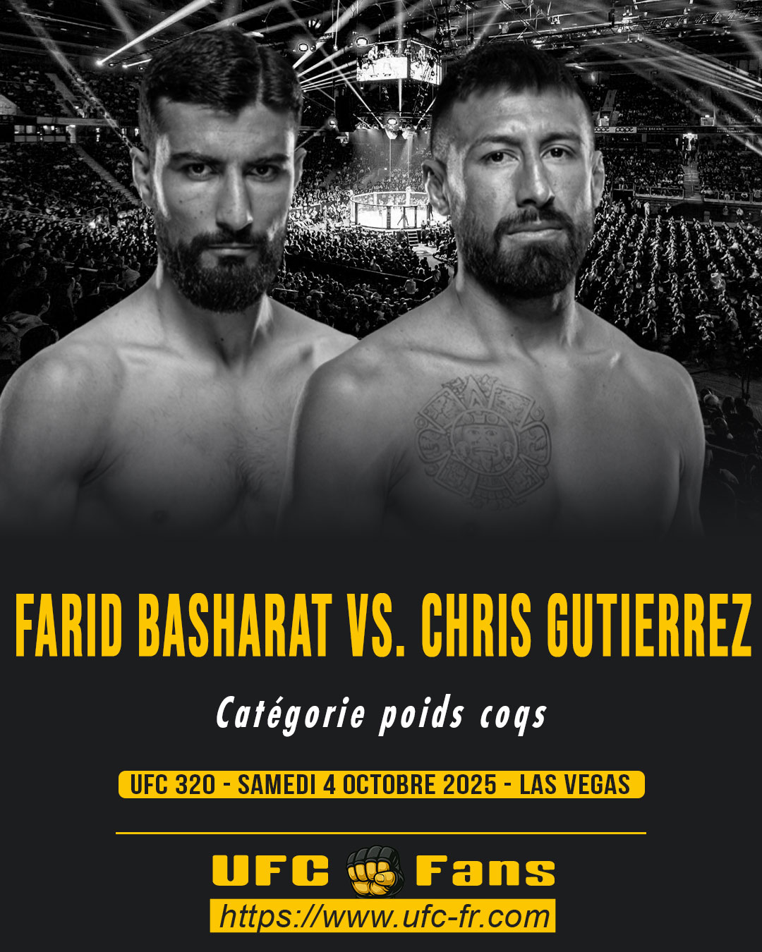 UFC 320 - Farid Basharat vs Chris Gutierrez UFC 320 - Farid Basharat vs Chris Gutierrez