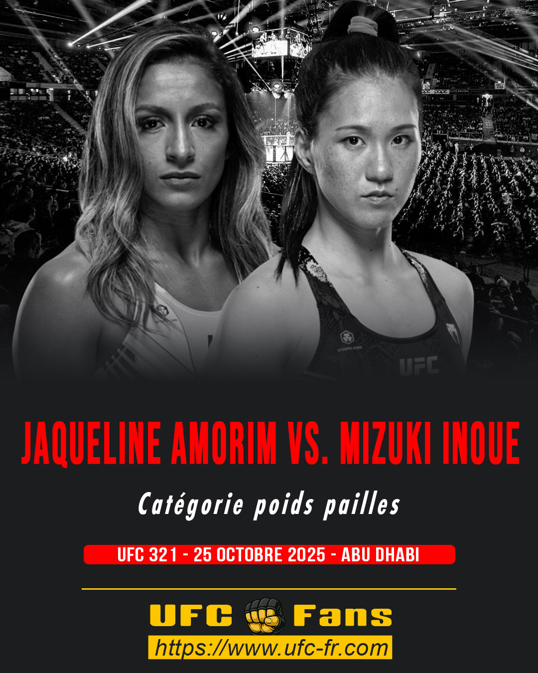 UFC 321 - Jaqueline Amorim vs Mizuki Inoue UFC 321 - Jaqueline Amorim vs Mizuki Inoue