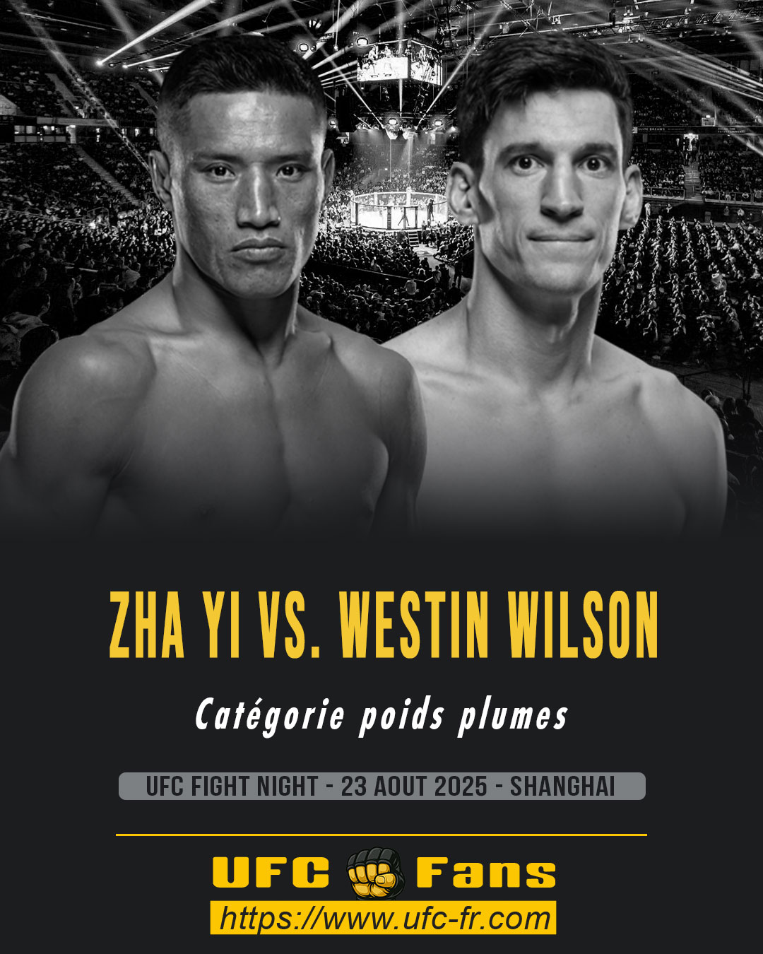 UFC ON ESPN+ 115 - Zha Yi vs Westin Wilson UFC ON ESPN+ 115 - Zha Yi vs Westin Wilson