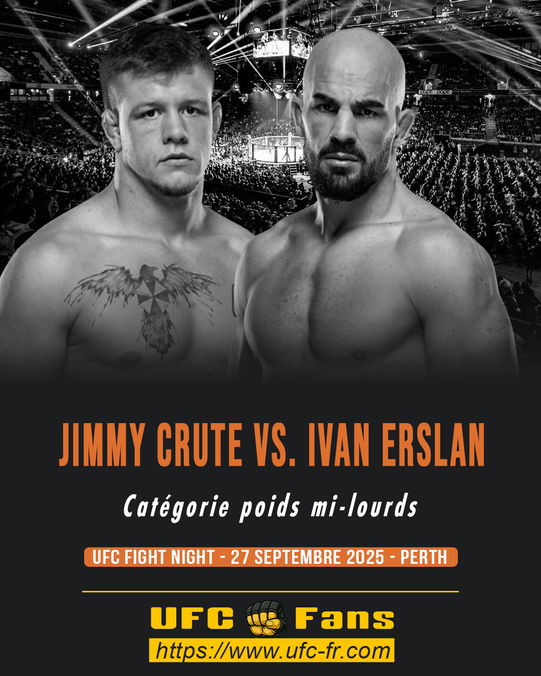 UFC ON ESPN+ 118 - Jimmy Crute vs Ivan Erslan UFC ON ESPN+ 118 - Jimmy Crute vs Ivan Erslan