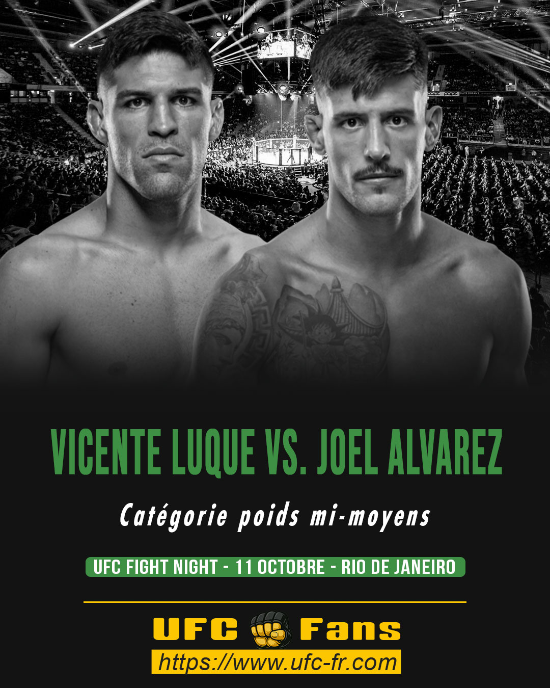 UFC ON ESPN+ 119 - Vicente Luque vs Joel Alvarez UFC ON ESPN+ 119 - Vicente Luque vs Joel Alvarez