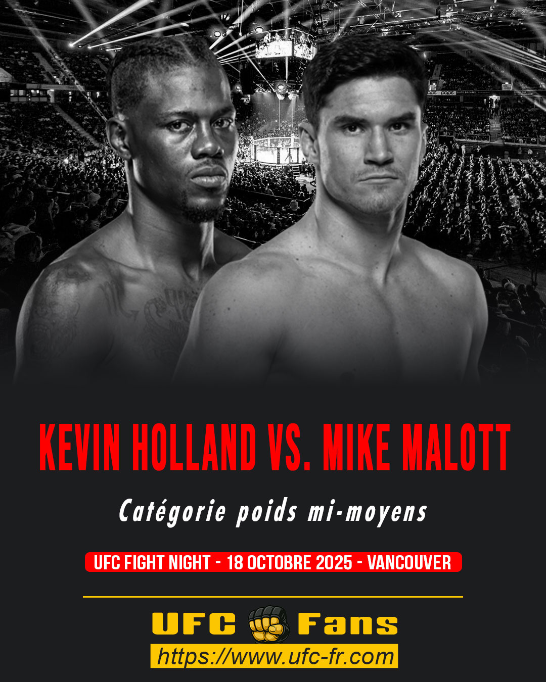 UFC ON ESPN+ 120 - Kevin Holland vs Mike Malott UFC ON ESPN+ 120 - Kevin Holland vs Mike Malott