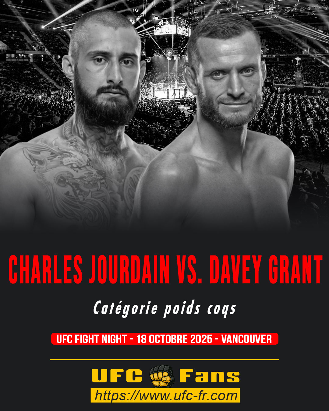 UFC ON ESPN+ 120 - Charles Jourdain vs Davey Grant UFC ON ESPN+ 120 - Charles Jourdain vs Davey Grant
