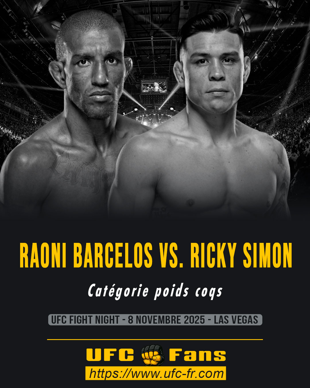 UFC ON ESPN+ 122 - Raoni Barcelos vs Ricky Simon UFC ON ESPN+ 122 - Raoni Barcelos vs Ricky Simon