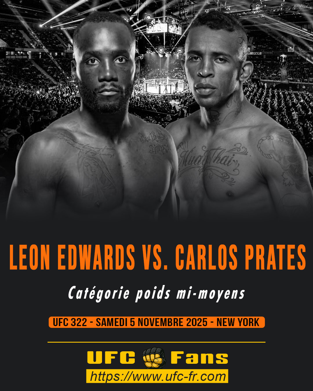 UFC 322 - Leon Edwards vs Carlos Prates UFC 322 - Leon Edwards vs Carlos Prates