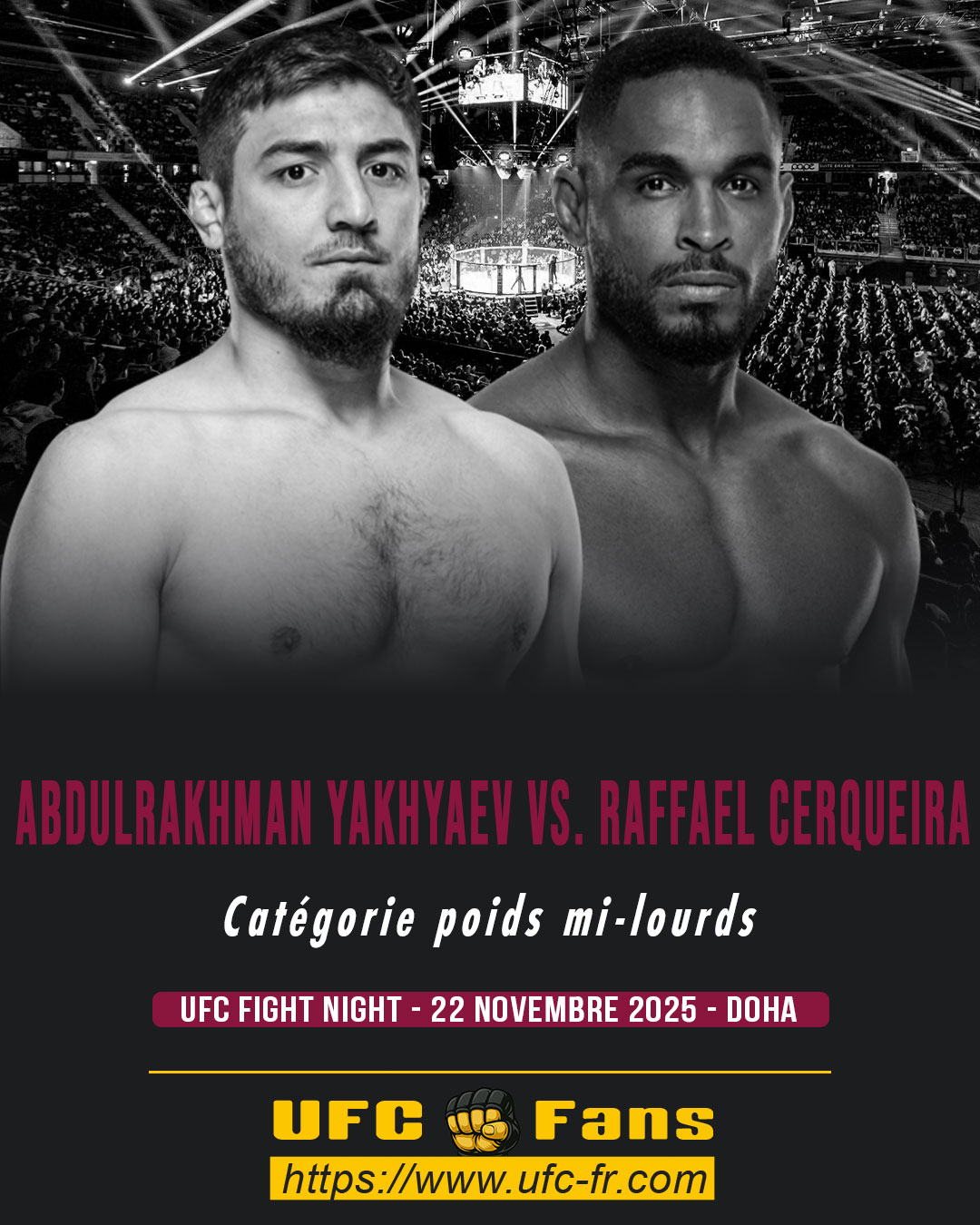 UFC ON ESPN+ 123 - Abdul Rakhman Yakhyaev vs Raffael Cerqueira UFC ON ESPN+ 123 - Abdul Rakhman Yakhyaev vs Raffael Cerqueira