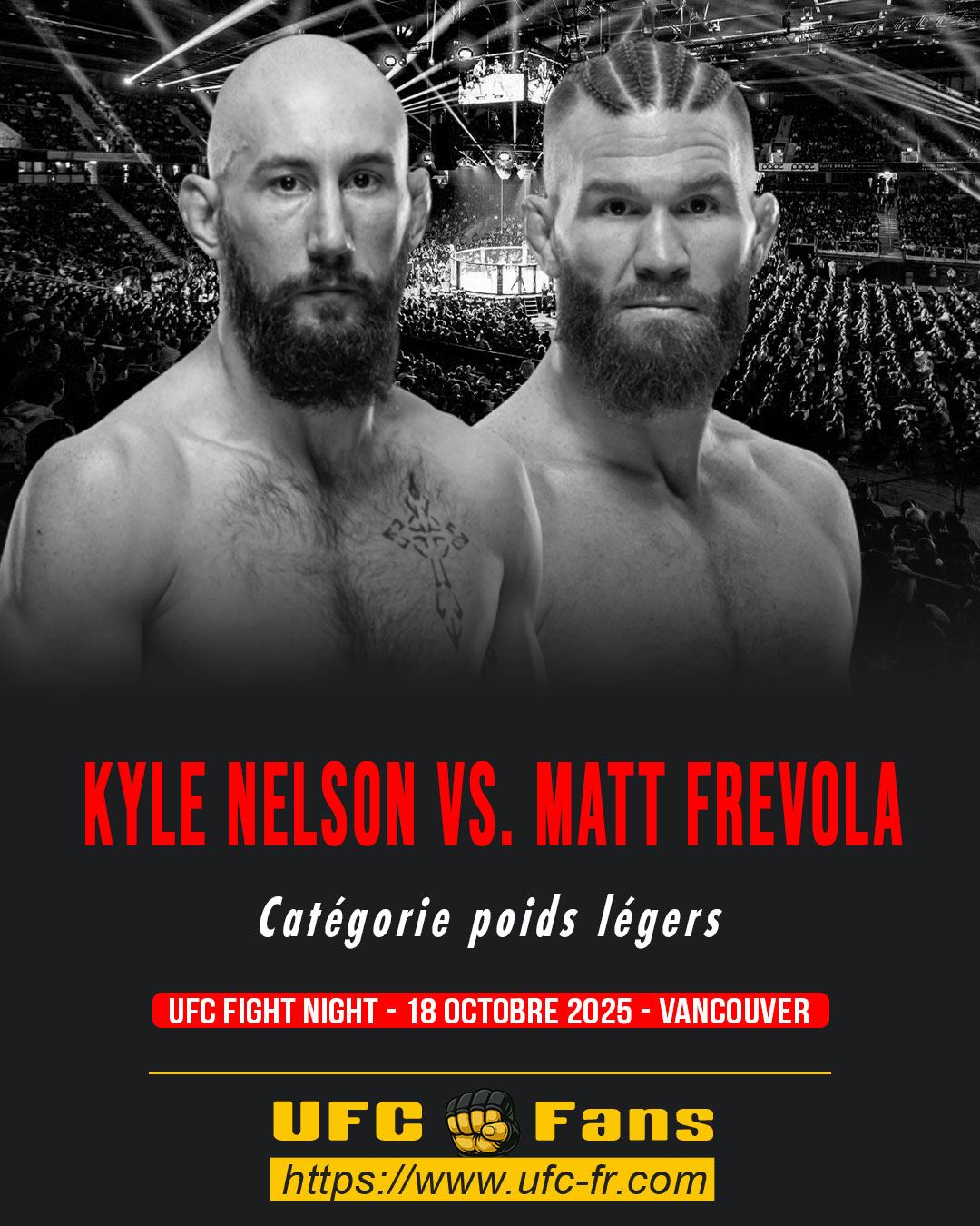UFC ON ESPN+ 120 - Kyle Nelson vs Matt Frevola UFC ON ESPN+ 120 - Kyle Nelson vs Matt Frevola