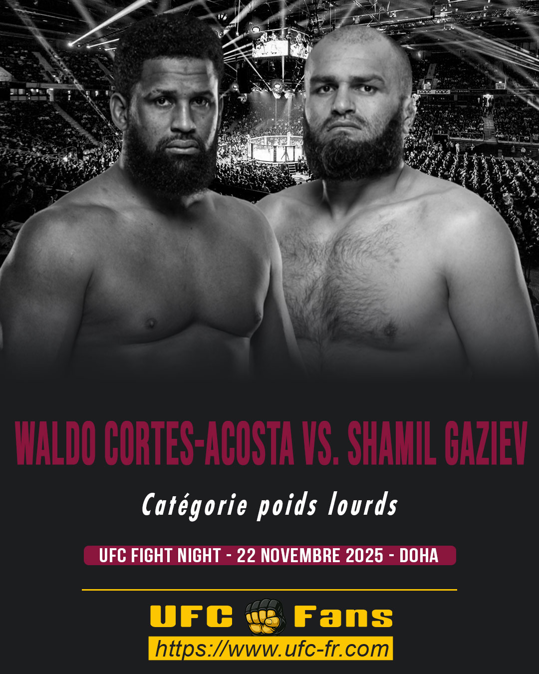 UFC ON ESPN+ 123 - Waldo Cortes-Acosta vs Shamil Gaziev UFC ON ESPN+ 123 - Waldo Cortes-Acosta vs Shamil Gaziev