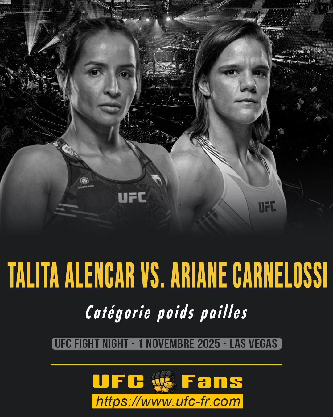 UFC ON ESPN+ 121 - Talita Alencar vs Ariane Carnelossi UFC ON ESPN+ 121 - Talita Alencar vs Ariane Carnelossi