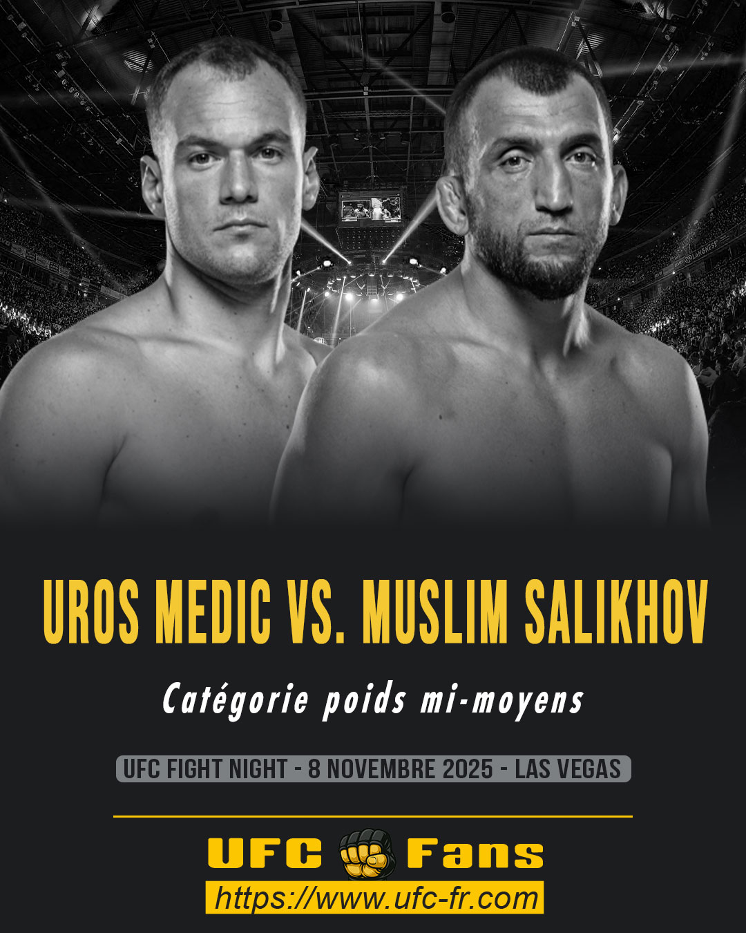 UFC ON ESPN+ 122 - Uros Medic vs Muslim Salikhov UFC ON ESPN+ 122 - Uros Medic vs Muslim Salikhov