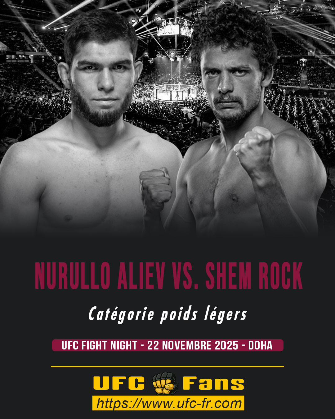 UFC ON ESPN+ 123 - Nurullo Aliev vs Shem Rock UFC ON ESPN+ 123 - Nurullo Aliev vs Shem Rock