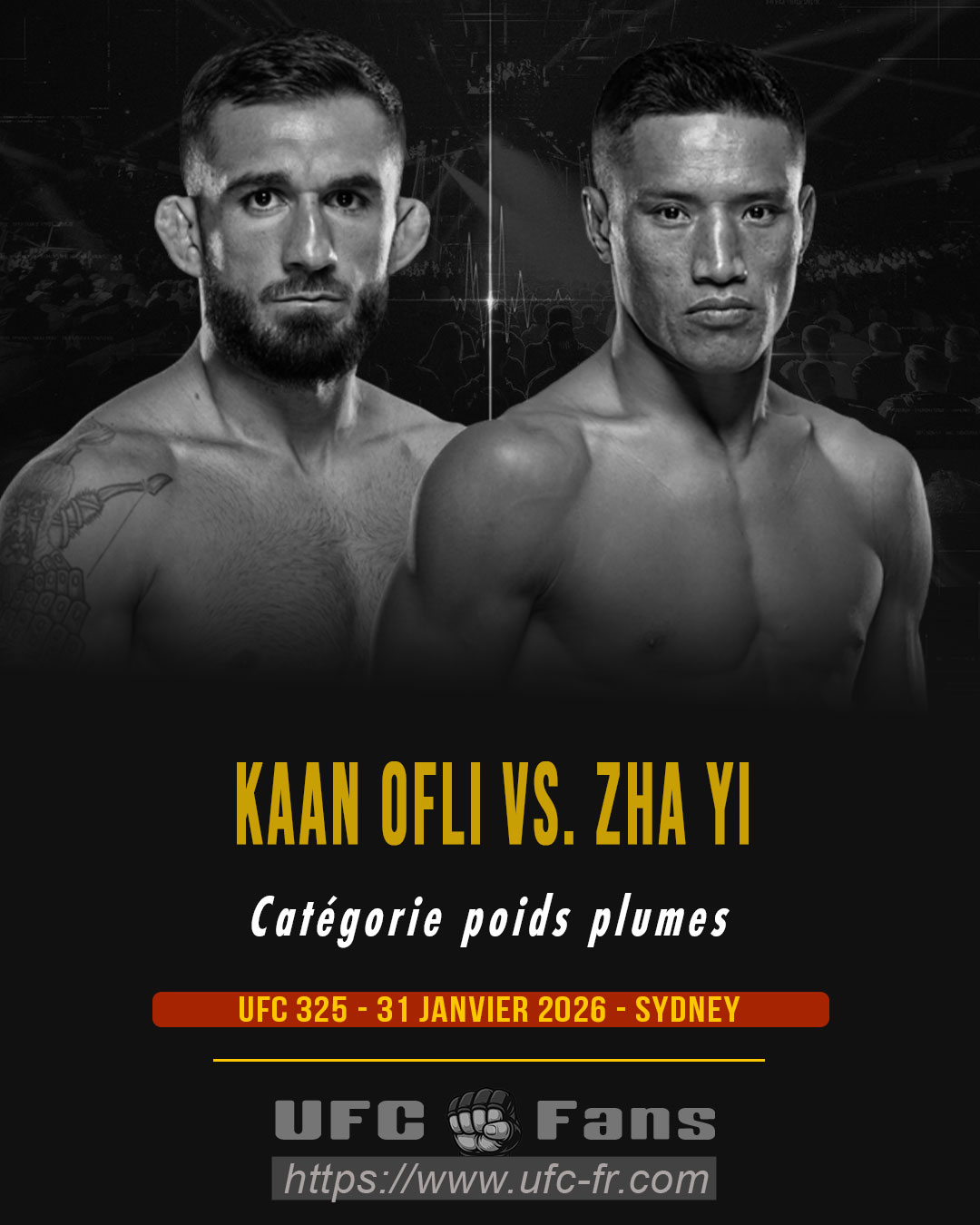UFC 325 - Kaan Ofli vs Zha Yi UFC 325 - Kaan Ofli vs Zha Yi