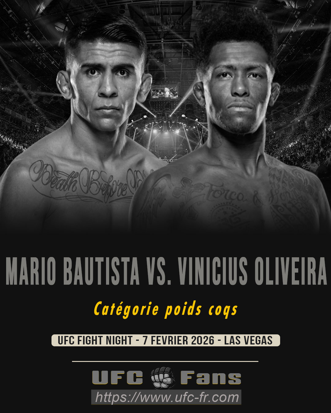UFC FIGHT NIGHT 266 - Mario Bautista vs Vinicius Oliveira UFC FIGHT NIGHT 266 - Mario Bautista vs Vinicius Oliveira