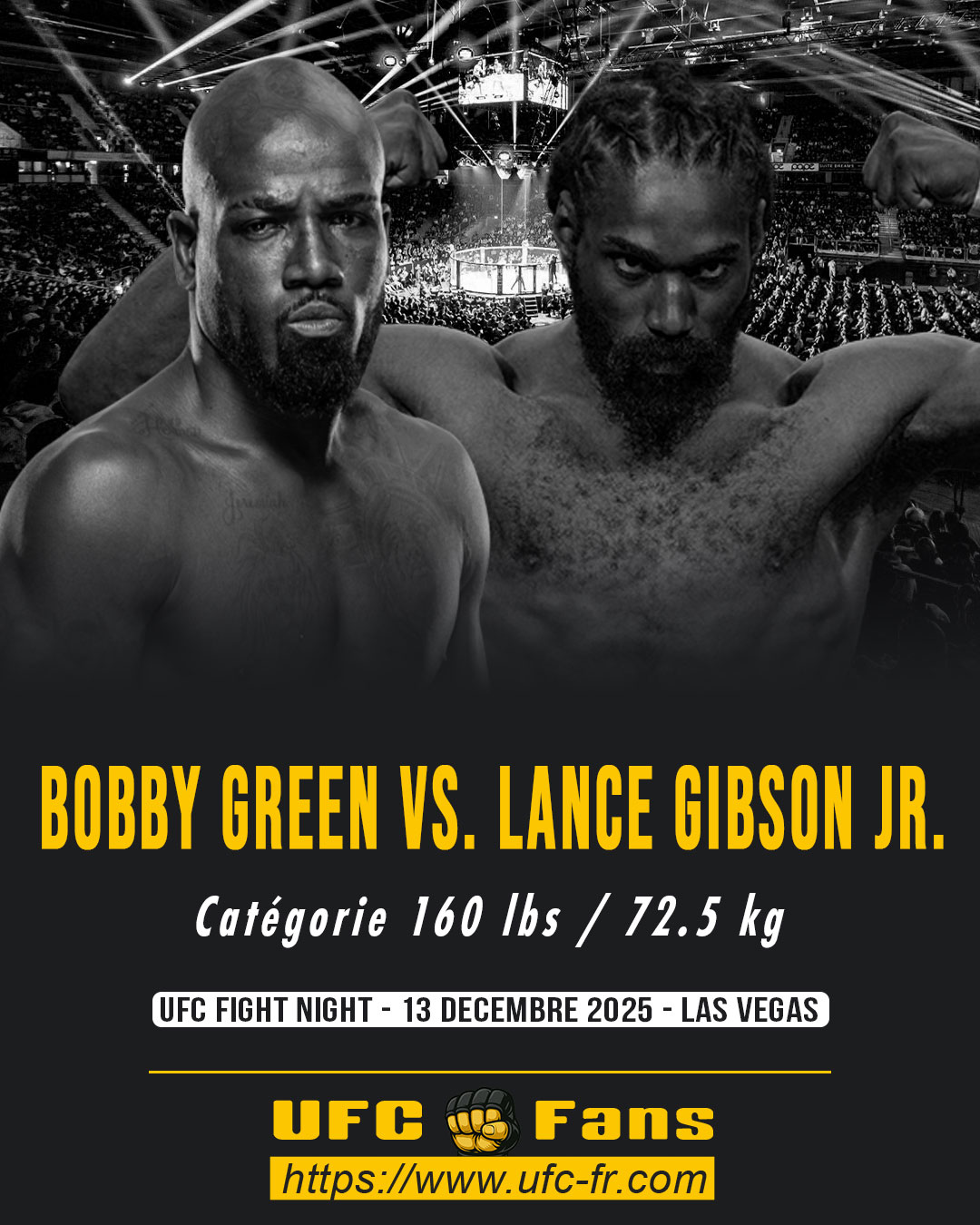 UFC ON ESPN 73 - Bobby Green vs Lance Gibson Jr. UFC ON ESPN 73 - Bobby Green vs Lance Gibson Jr.