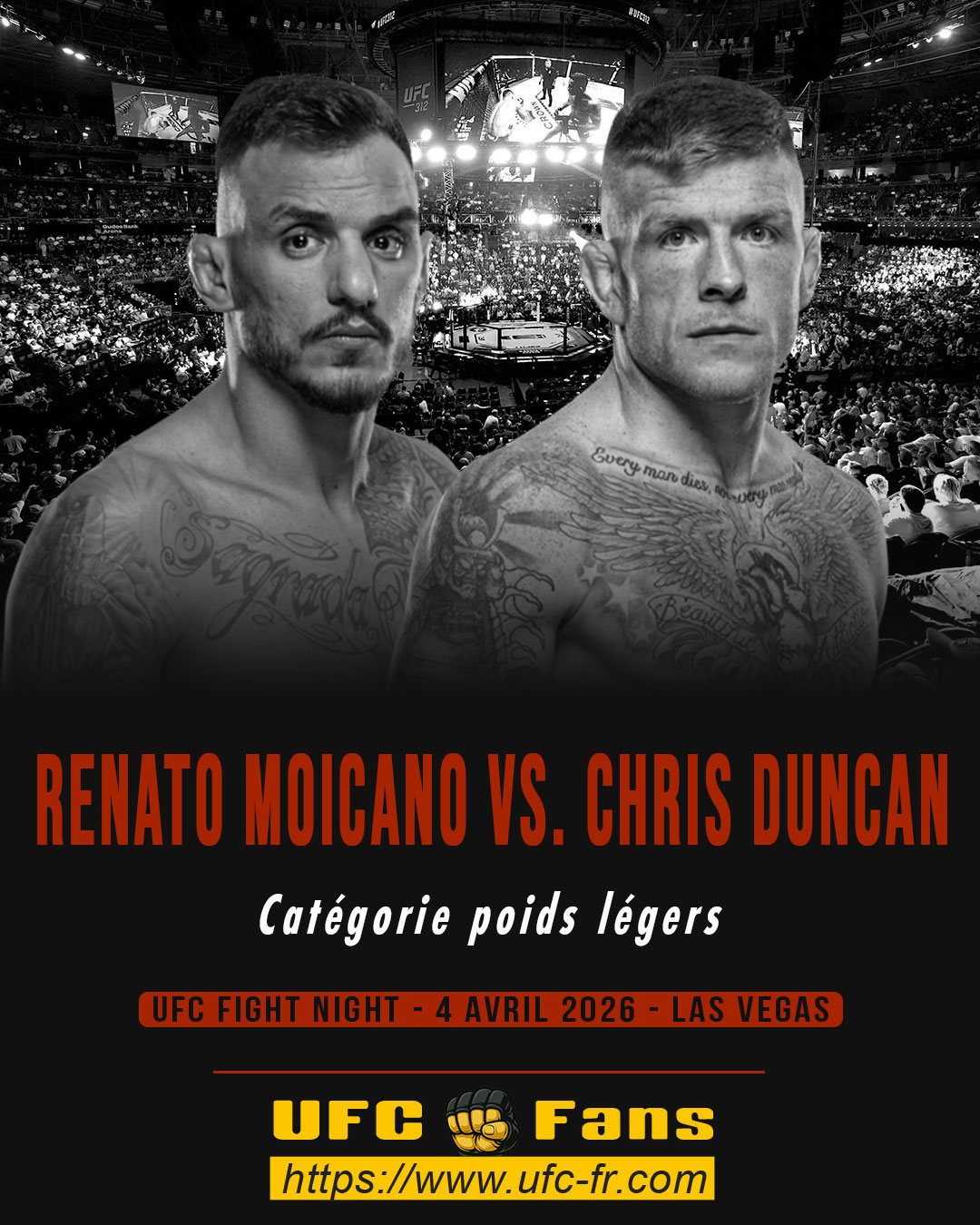 UFC FIGHT NIGHT 272 - Renato Moicano vs Chris Duncan UFC FIGHT NIGHT 272 - Renato Moicano vs Chris Duncan