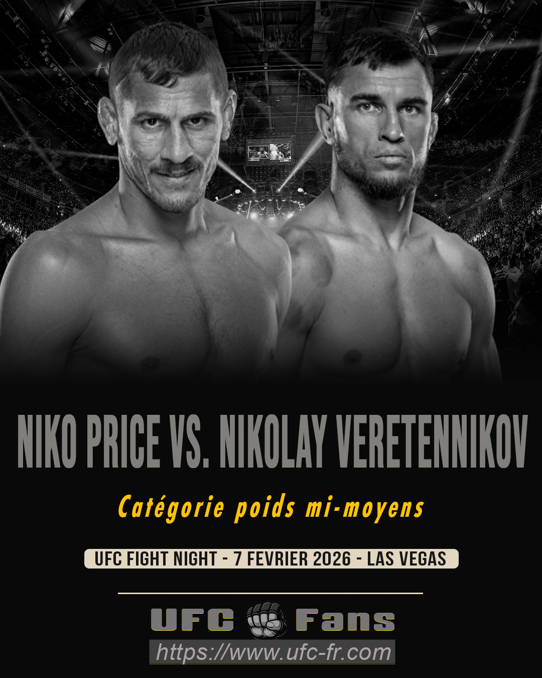 UFC FIGHT NIGHT 266 - Niko Price vs Nikolay Veretennikov UFC FIGHT NIGHT 266 - Niko Price vs Nikolay Veretennikov