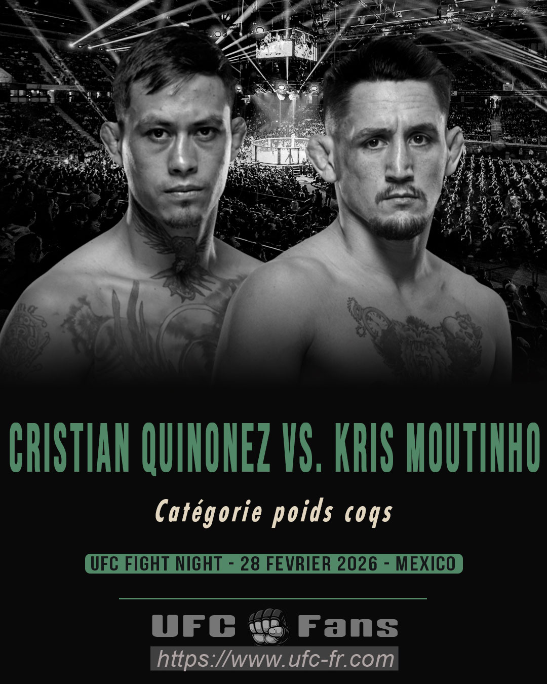 UFC FIGHT NIGHT 268 - Cristian Quinonez vs Kris Moutinho UFC FIGHT NIGHT 268 - Cristian Quinonez vs Kris Moutinho