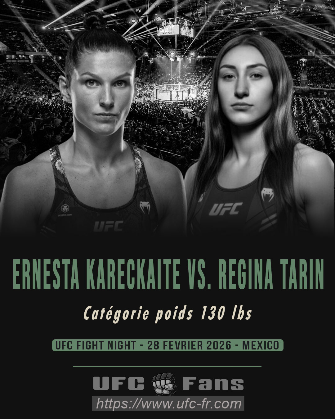 UFC FIGHT NIGHT 268 - Ernesta Kareckaite vs Regina Tarin UFC FIGHT NIGHT 268 - Ernesta Kareckaite vs Regina Tarin