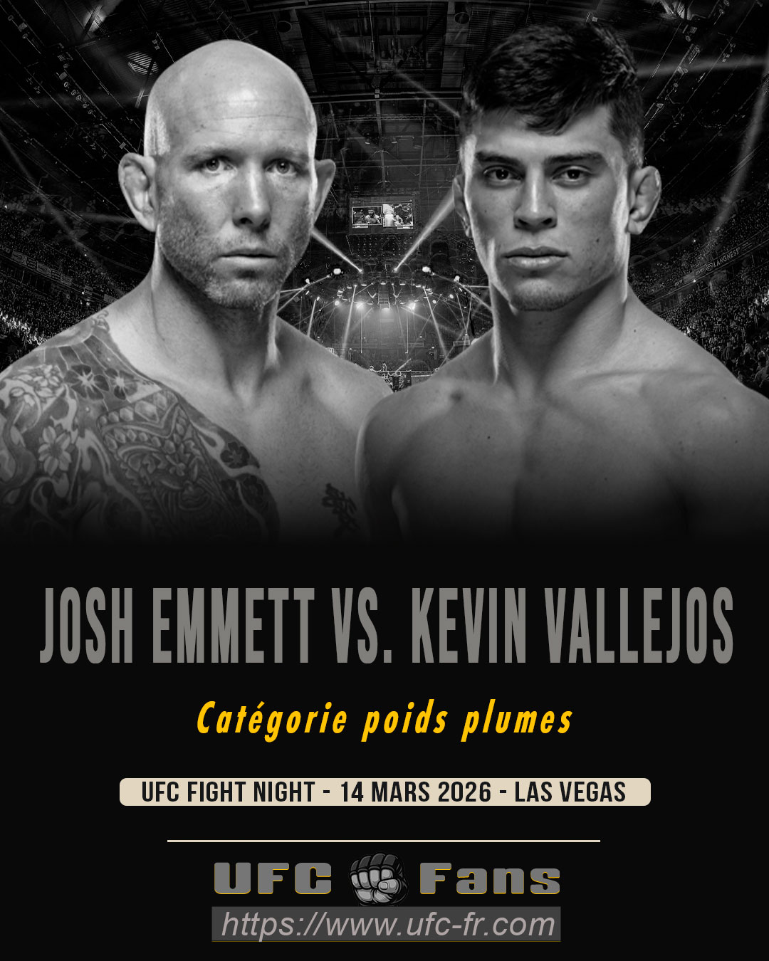 UFC FIGHT NIGHT 269 - Josh Emmett vs Kevin Vallejos UFC FIGHT NIGHT 269 - Josh Emmett vs Kevin Vallejos